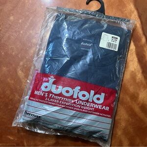 Vintage New Duofold Navy Thermax Double layer baselayer Undershirt Medium Tall